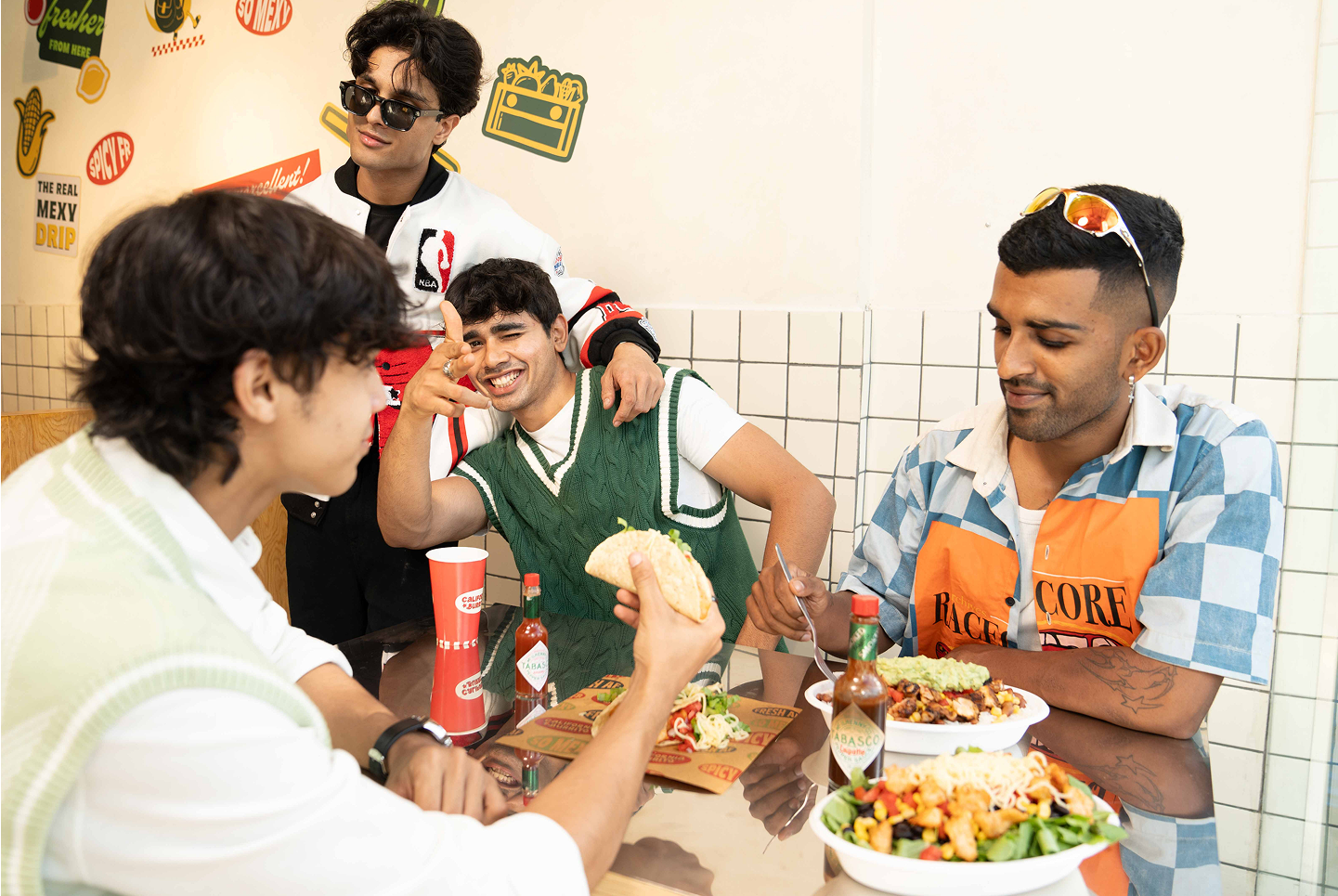 People enjoying California Burritos 3