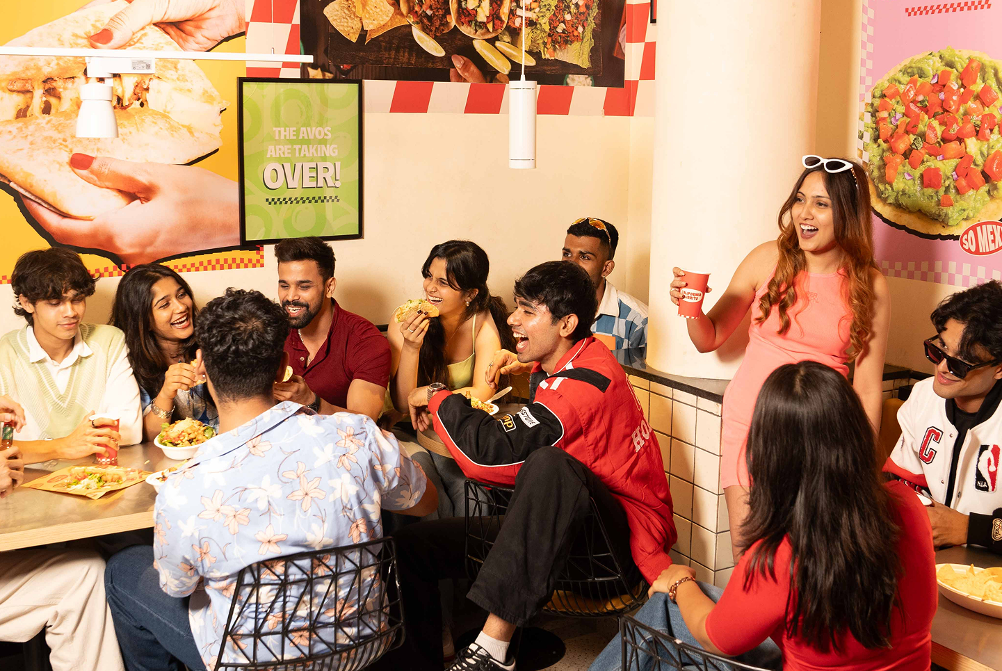 People enjoying California Burritos 6